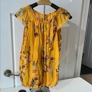 Sunny Floral Off-Shoulder Blouse